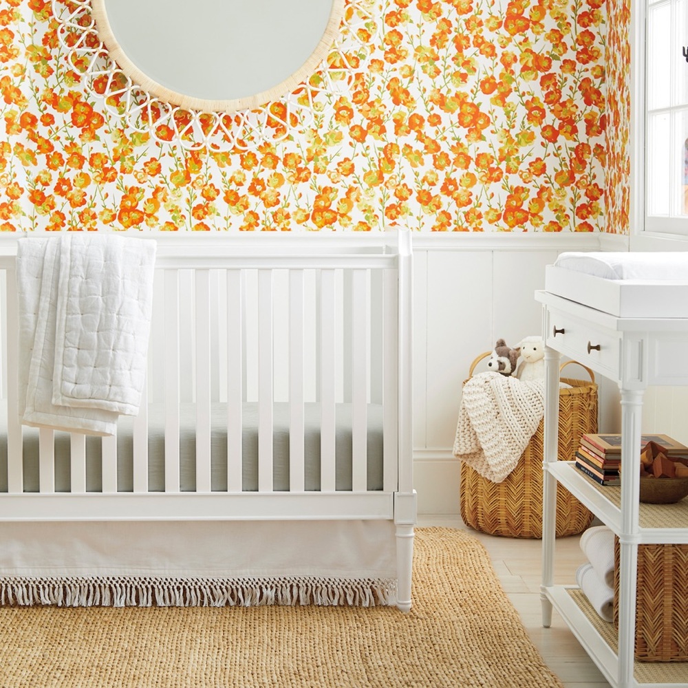 Serena & Lily Macrame Crib Skirt